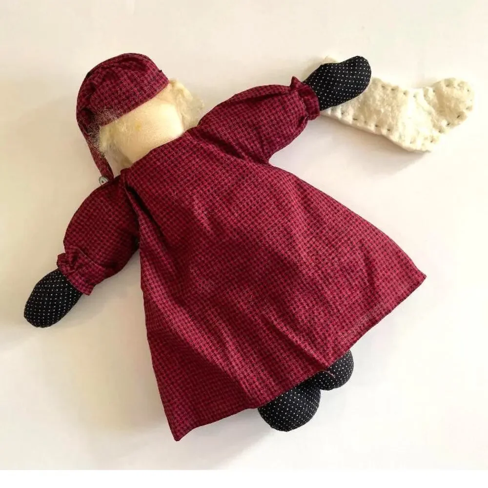 Holiday Bearded Man Stocking 12x11‎